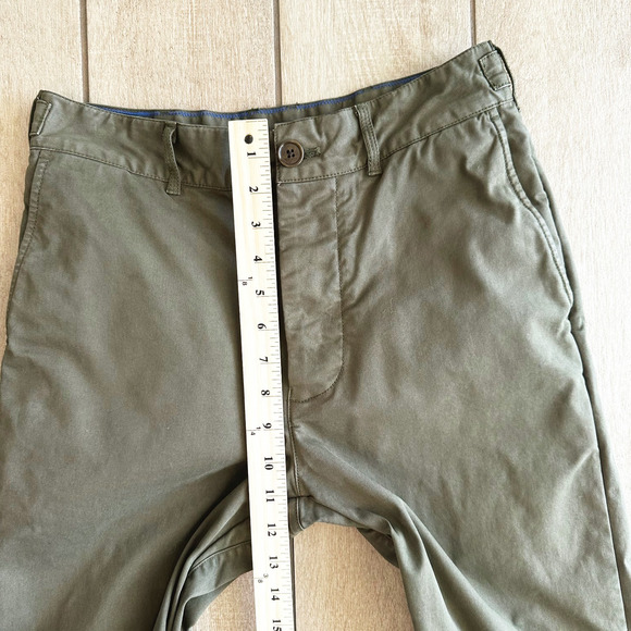 Alex Mill Womens Boyish Chino Trouser Pants Size 4 Olive Army Green Straight Leg - Picture 10 of 12